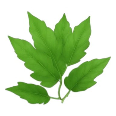 Feuille verte sticker
