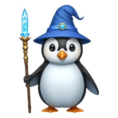 Penguin Wizard sticker