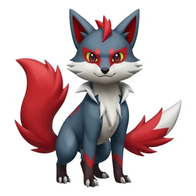 Litten-Zoroark-Zangoose-Mightyena-Zorua full body sticker