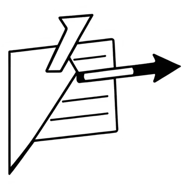 Colorful downward pointing arrow sticker sticker