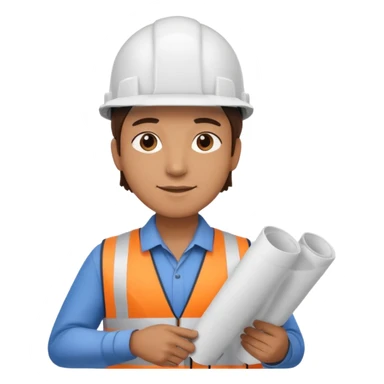 Ingeniero civil trabajando  sticker