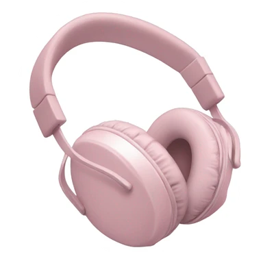 Light Pink headphones  sticker