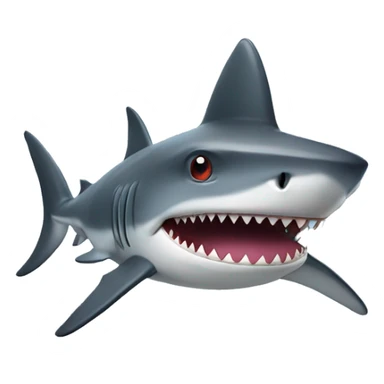 Shark with a top hat sticker