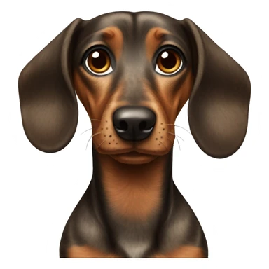 brindle dachshund sticker