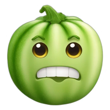courgette face slap sticker