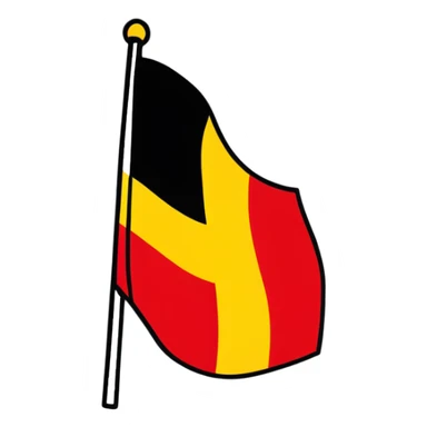 Belgian flag sticker
