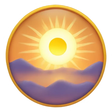Sun rising  sticker