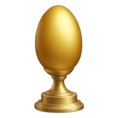 golden belgian egg on pedestal sticker