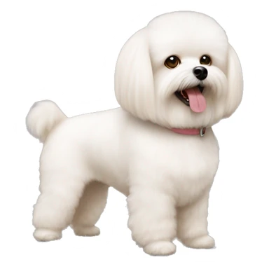 Bichon frise white and a ginger pomeranium sticker