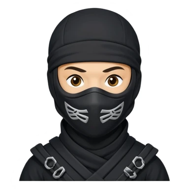 Ninja with MB written on it sticker