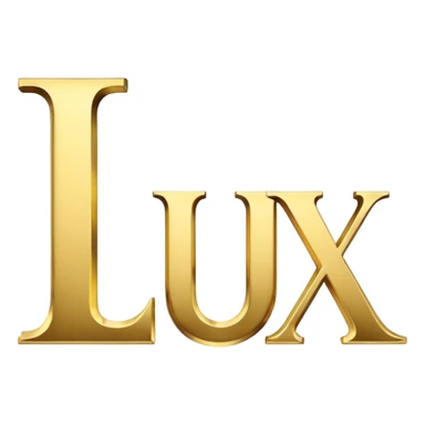 emoji of text "LUX" in times new roman font  sticker