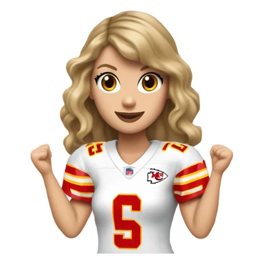 Taylor swift at chiefs game sticker
