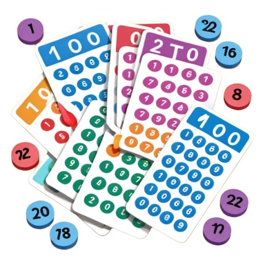 cartes de loto sticker