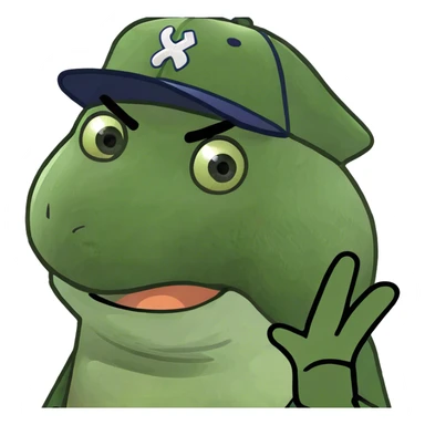 Peach being smacked sticker