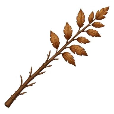 leafy stick sticker
