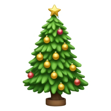 new year tree and toy sticker