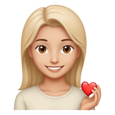 Smile with eyes of a heart of love  sticker