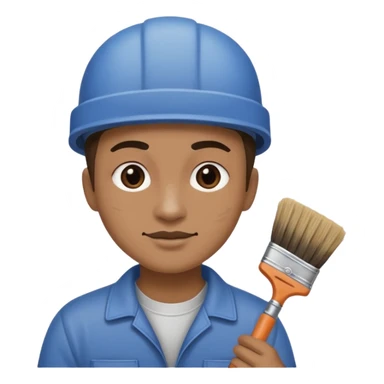 Muralist + roller brush, Street Artists. sticker