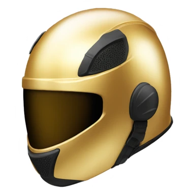Gold motorbike helmet sticker