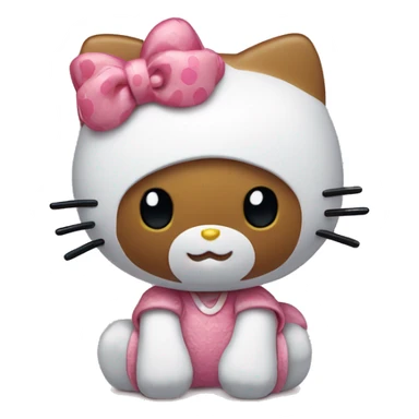 Happy hello kitty sticker