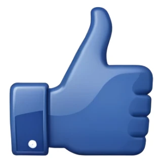 A Facebook thumbs up like icon sticker