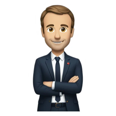 macron qui monte une vidéo sticker