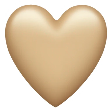 Beige heart sticker