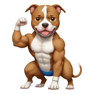 Pit bull Flex sticker