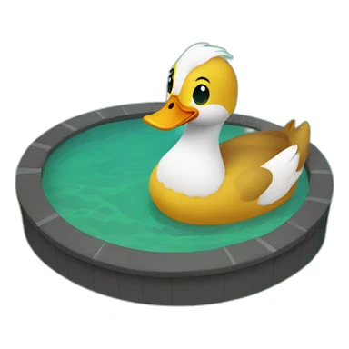 ducks in a pool sticker
