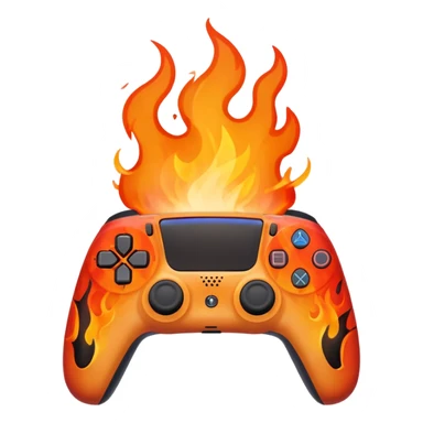 PlayStation 5 on fire sticker