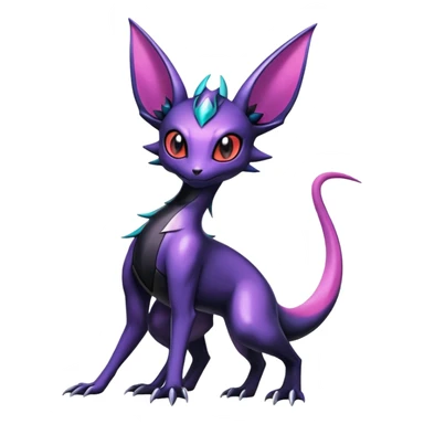 Shiny Salandit-Noivern-Umbreon-Espeon-Hybrid (Full body) sticker