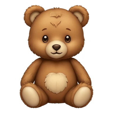 Cute teddy bear sticker