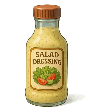 salad dressing bottle sticker