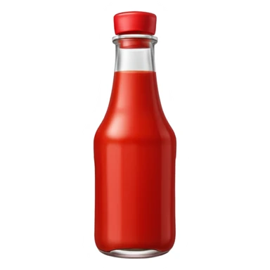 Ketchup bottle sticker