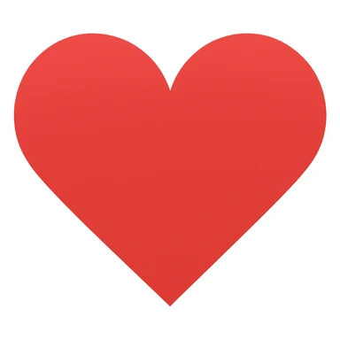 object with a heart, no background sticker