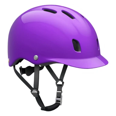 bicycle helmet purple sticker