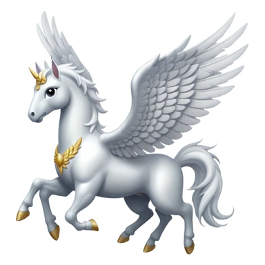 White horse Pegasus sticker
