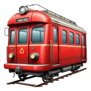 Soviet metro train sticker
