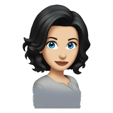 Monica Geller blue eyes sticker