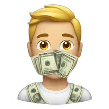 guy with money sticker