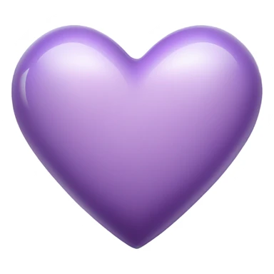 Light purple heart realistic sticker
