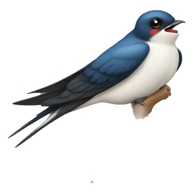 Swallow bird sticker