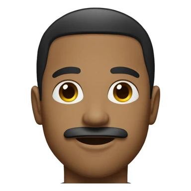 lightskin black male with a mustache, and clean haircut sticker