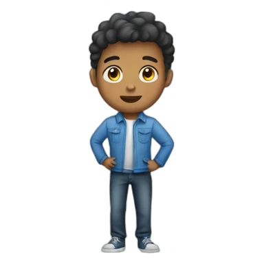 The boy who value time sticker