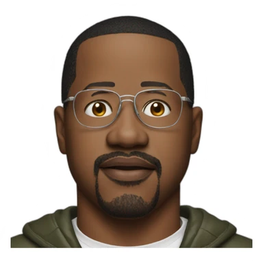 actor martin lawrence hyper realistic sticker
