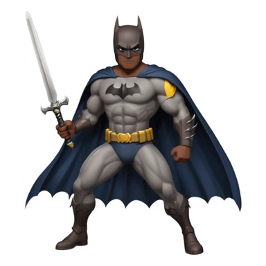 Batman with a sword sticker