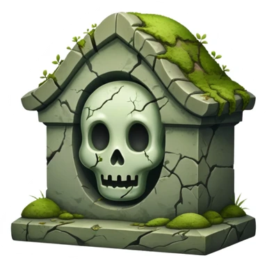 Creepy cute grave  sticker