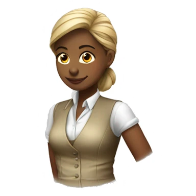 bar tender girl sticker