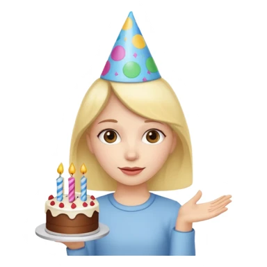 girl for birthday sticker