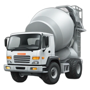 Concrete mixer sticker